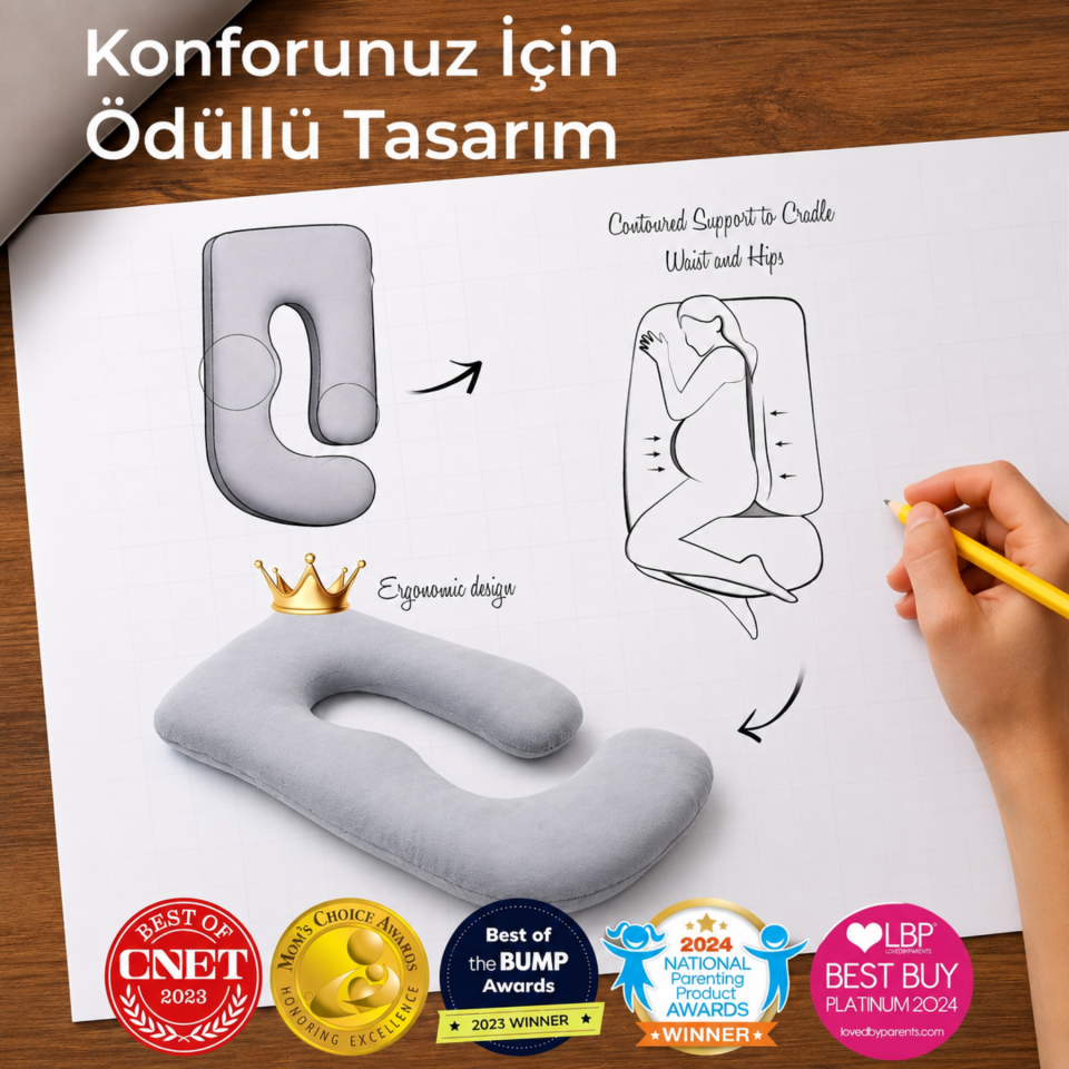 Momcozy Hamile Yastığı Soğutucu Kumaşlı