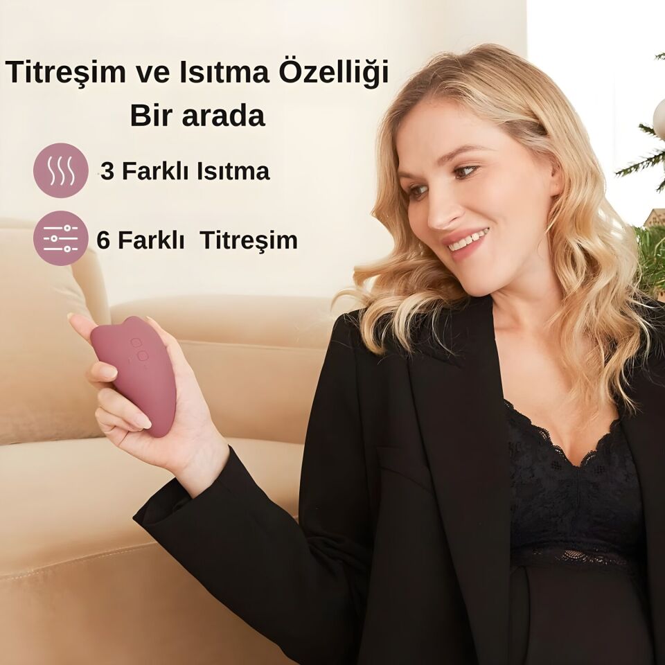 Momcozy Titreşim ve Isıtıcılı Masaj Aleti