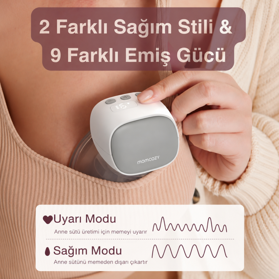 Momcozy S9 Pro Kablosuz Göğüs Pompası ( Çiftli )