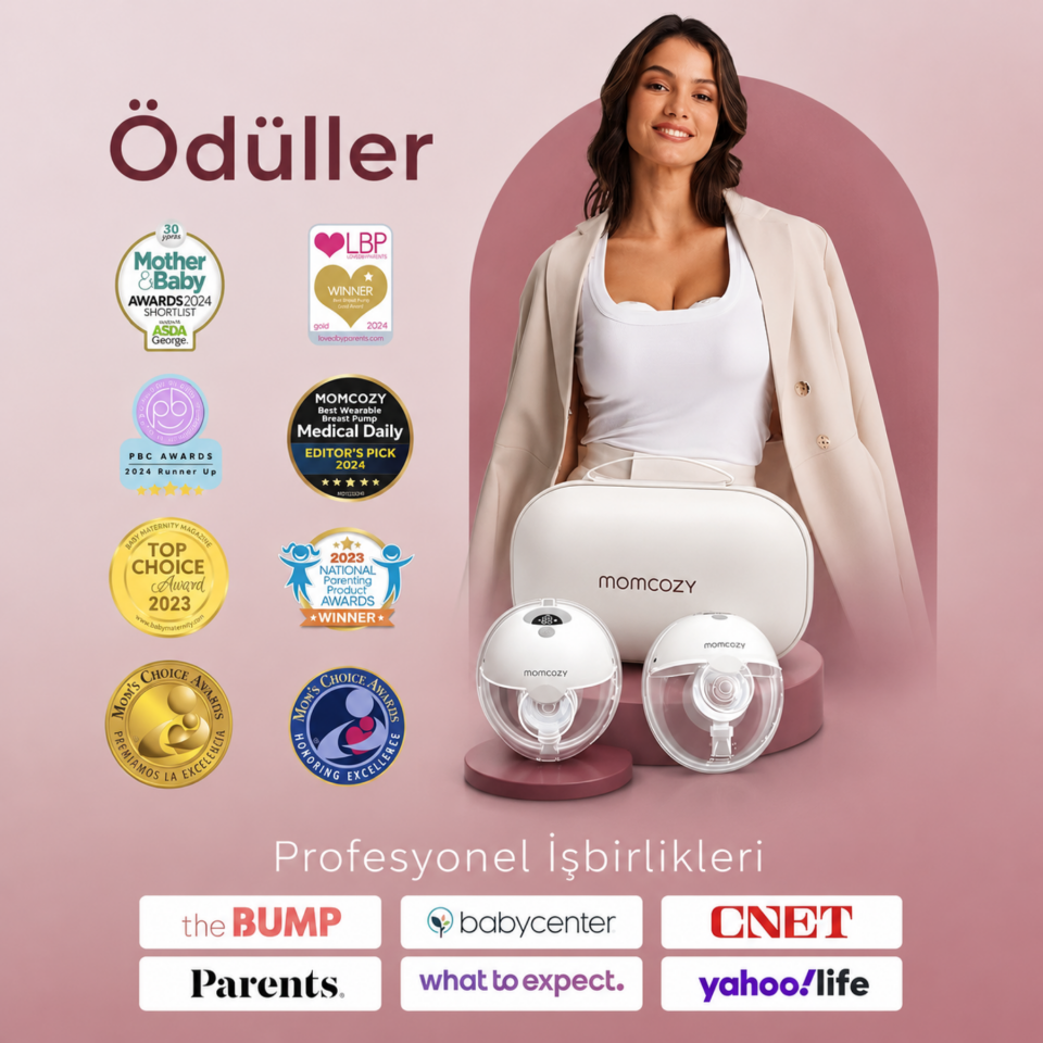 Momcozy M5 Kablosuz Göğüs Pompası (Çiftli)