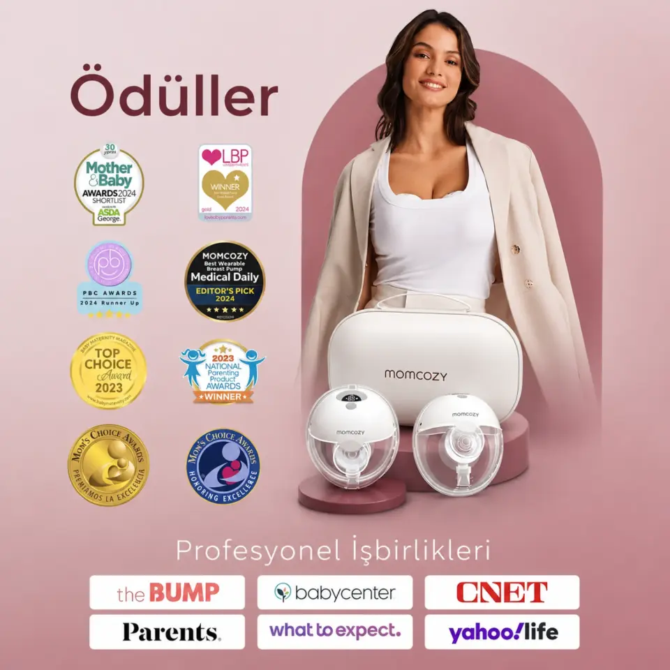 Momcozy M5 Kablosuz Göğüs Pompası (Çiftli)