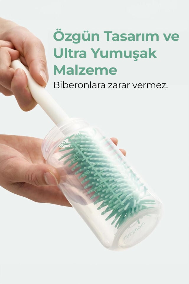 Momcozy Biberon Fırça Seti ( 7’si 1 Arada Bebek Biberonu Fırça Seti ve Kurutma Standı )