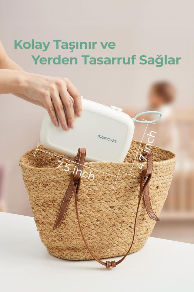 Momcozy Biberon Fırça Seti ( 7’si 1 Arada Bebek Biberonu Fırça Seti ve Kurutma Standı )