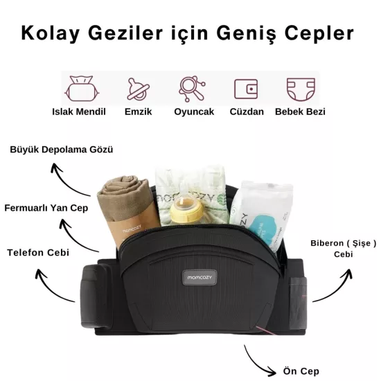 Momcozy Bebek Taşıma Minderi – Ergonomik Destek