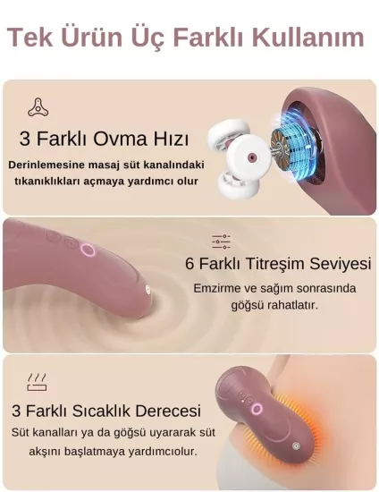 Momcozy 3’ü 1 Arada Masaj Aleti